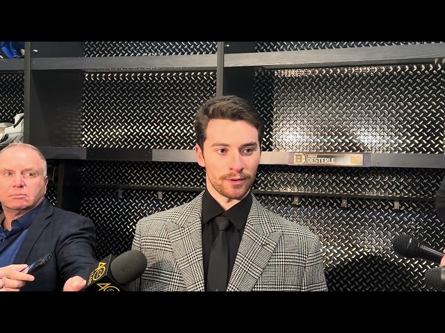 Jeremy Swayman Boston Bruins Postgame Media Scrum!!! 11/29/2024