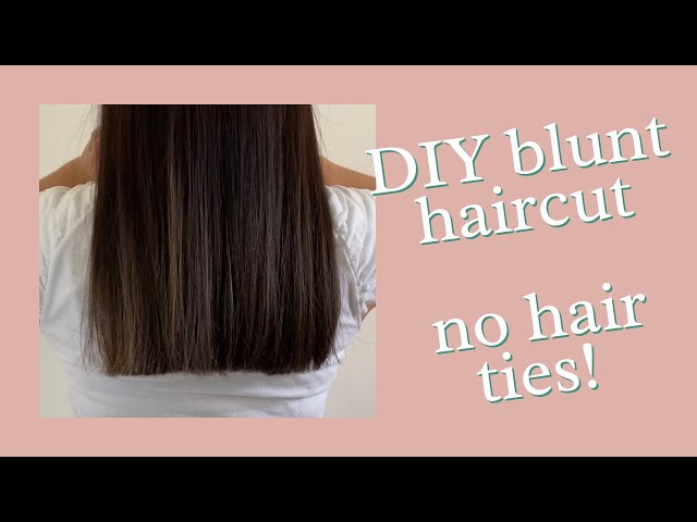 How to do a Blunt Haircut at home | DIY | Professional Hairstylist Explains