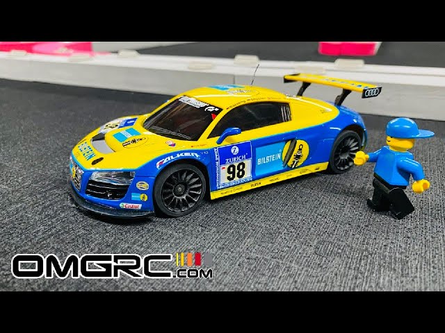 RC Car Unboxed & Running MINI-Z RWD AUDI R8 LMS NBR 201 Kyosho  OMGRC.com