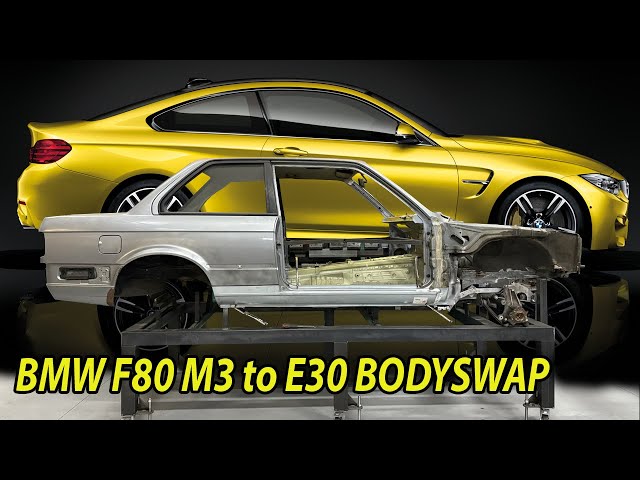 Pushing the limits on the BMW E30 M3 Build full F80 M3 bodyswap!