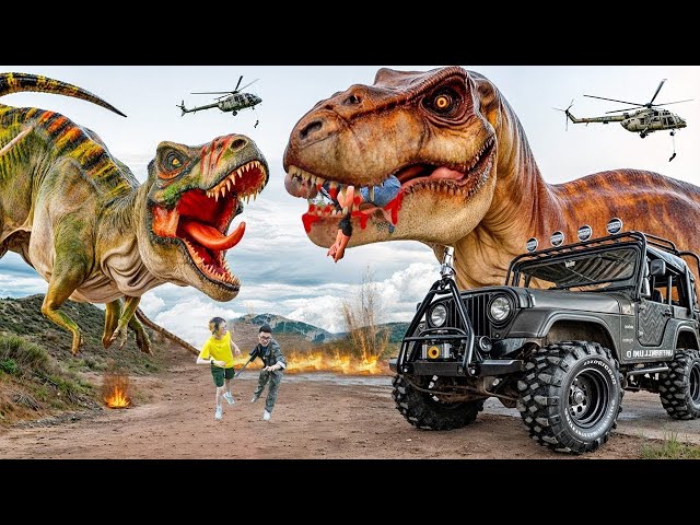 New Hollywood Movie (2025) Dinosaur Attack | T-rex Vs Anaconda | Jurassic Park| Dinosaur