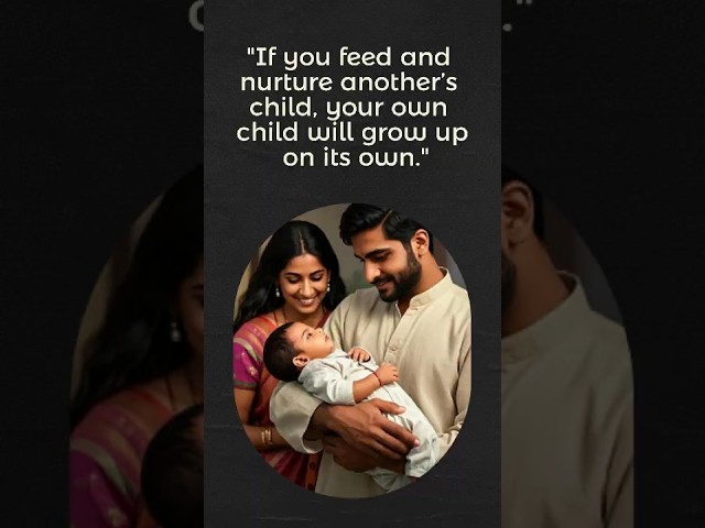 If you feed and nurture another's child, your own child will grow up on its own | Inspirational Tale