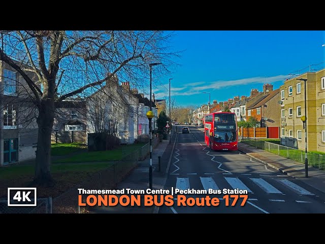 Exploring Southeast London by Bus | Route 177 Upper Deck POV on a Sunny Day | 4K Immersive Video