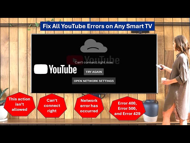 How to Fix All YouTube Errors on Any Smart TV (Complete Guide)