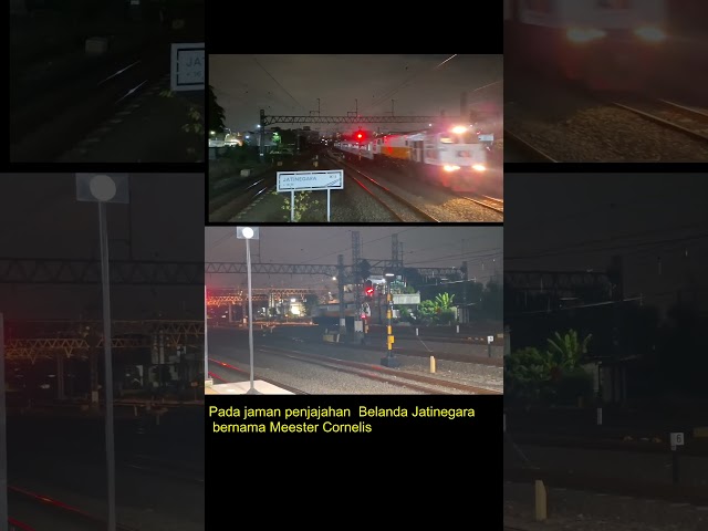 Kesibukan Stasiun Jatinegara di Malam Hari  #keretaapi #railfans #huntingkeretaapi #stasiunkeretaapi