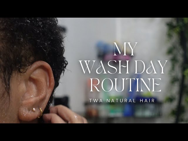 TWA NATURAL HAIR ROUTINE | Wash & Style Routine for Defined Curls