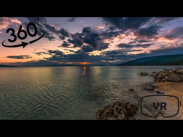 360° VR Picture+: Sunset at the Lake