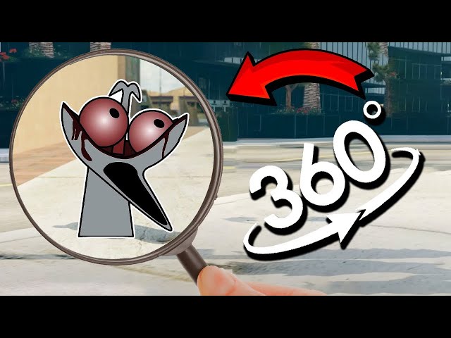 Find Clukr Scary - Incredibox Sprunki | Finding Challenge 360º VR Video - City VR-360