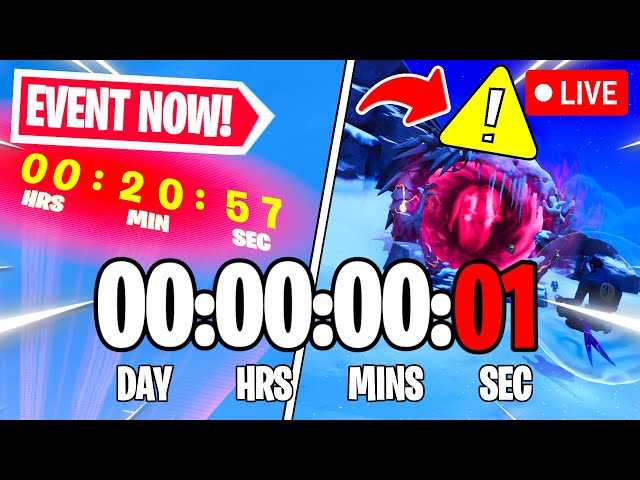 FORTNITE EVENT COUNTDOWN LIVE🔴 24/7 & In-game Event Right Now!