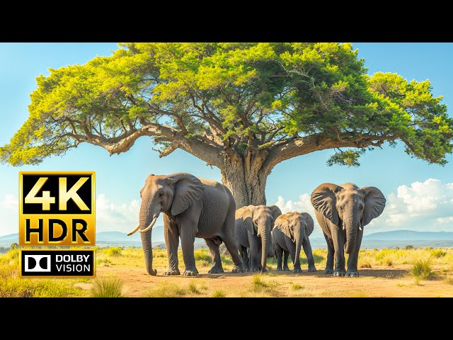 AFRICAN SAFARI 4K HDR | with Cinematic Sound (Colorful Animal Life)