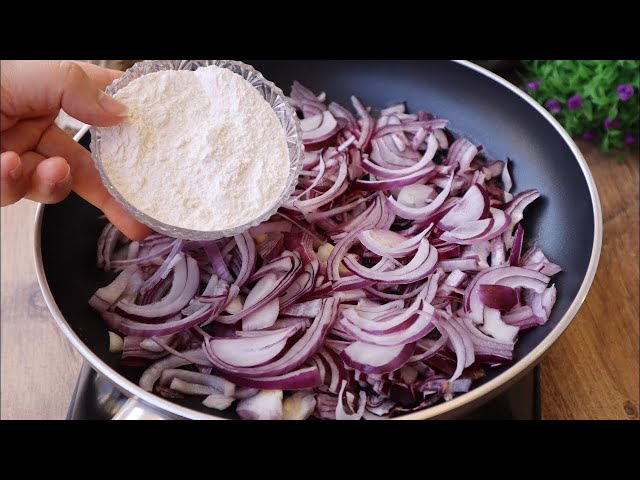 😱 just onion and flour.❗ You can create wonders with these two ingredients.💯