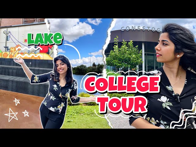 My College Tour in Canada 🇨🇦*college k beech me lake* 😍| Vlog-5