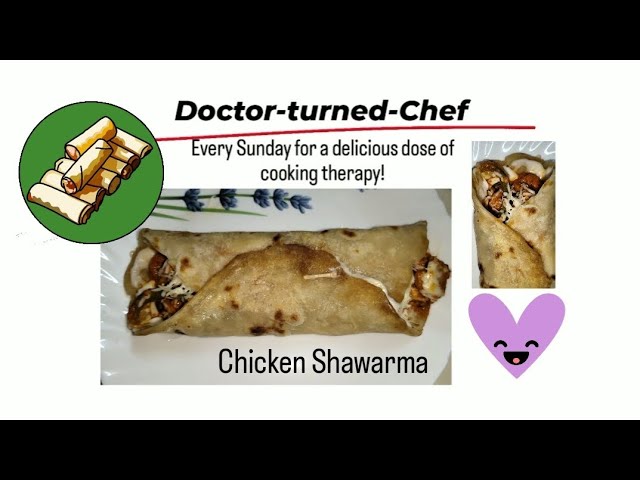 Doctor-turned-Chef 💜🤤 #shawarma #receipe #cooking #food #sunday