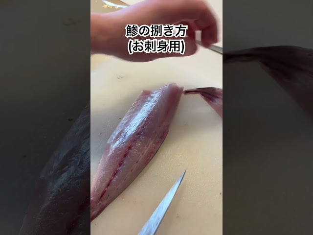 鯵の捌き方(お刺身用)#捌く #鯵#鯵の捌き方#魚の捌き方