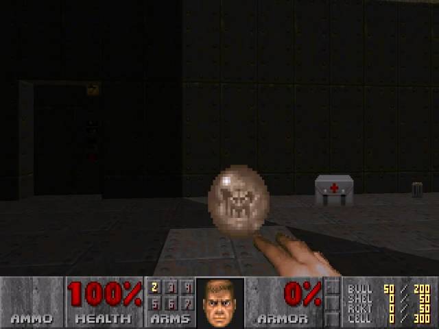 Doom II level 6, The Crusher: Hidden Megasphere