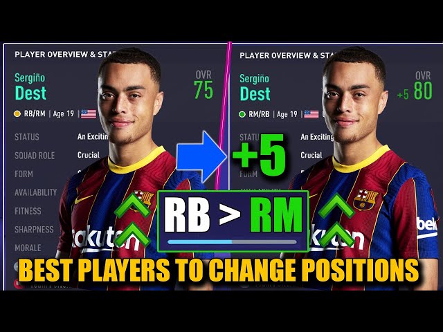 BEST PLAYERS TO CHANGE POSITIONS IN CAREER MODE (+5) - FIFA 21