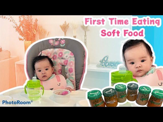 FILIPINO_AMERICANLIFE |JULIANNA FIRST TIME EATING SOFT FOOD | BANANA, APPLE,BEECH NUT PUREE 5 MONTHS