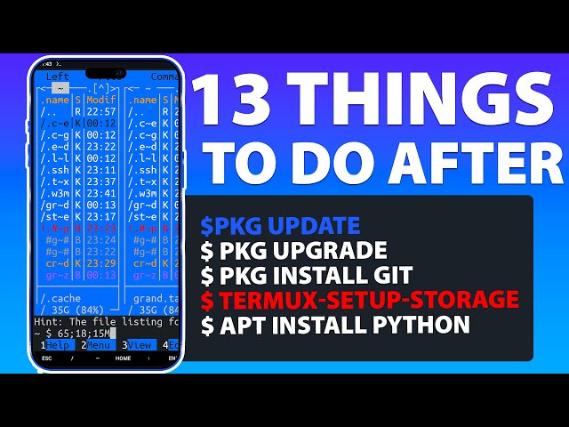 13 Things to Do After Installing Termux 🔥