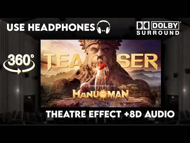 HanuMan Official Trailer - Telugu ||Theatre Experience Dolby  Surround  sound  | Teja Sajja