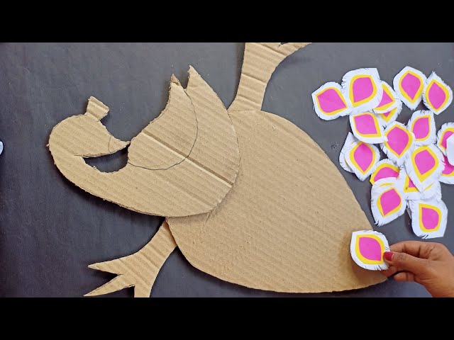 Unique peacock wall hanging with cardboard/Beautiful wall hanging for home decoration/ home decor