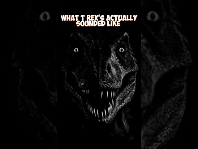 What T Rex's Actually Sound Like #dinosaur #trex #scary #prehistoric #animals #facts #shorts