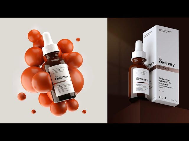 3D Product Photography Blender Timelapse tutorial. #blender #skincare #photography