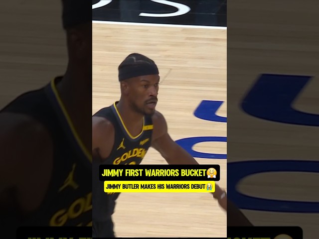 Jimmy Butler first game as a Warrior😭