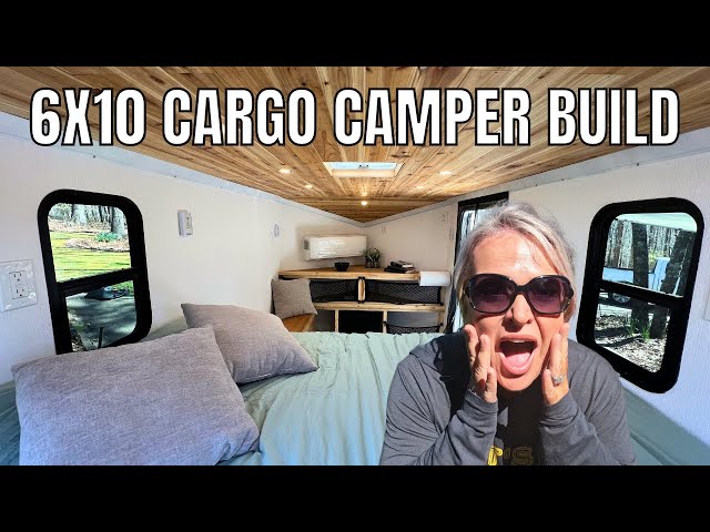 Jaw-dropping CUSTOM CARGO TRAILER CAMPER Transformation! Episode 23