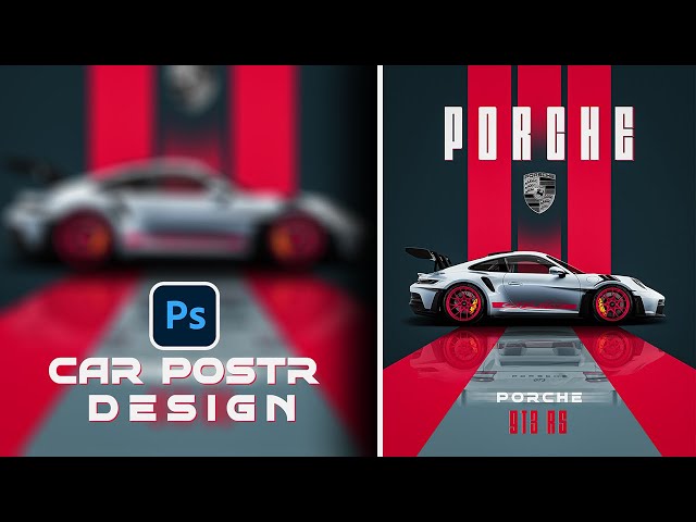 Porsche supercar poster design in Photoshop | Step-by-step tutorial