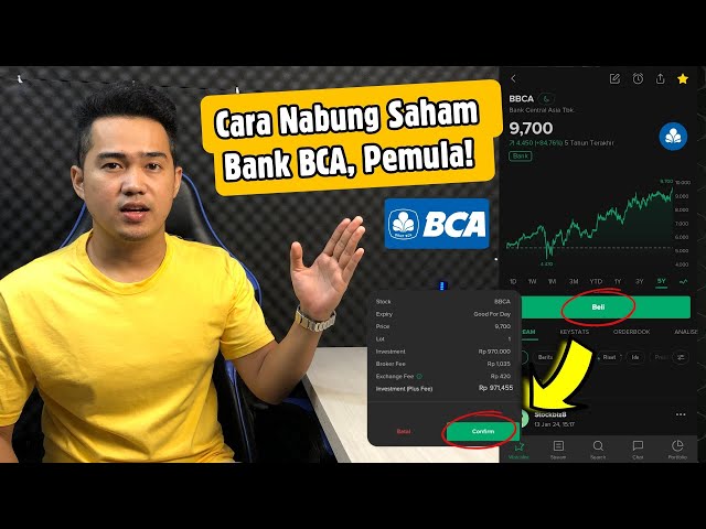 Cara Nabung Saham Bank BCA - Pemula Sampai Paham!