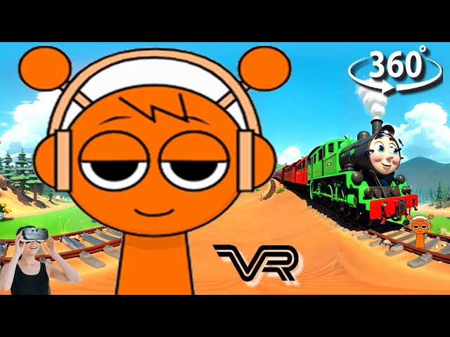 Find Sprunki Orange Oren in 360° VR  Animation