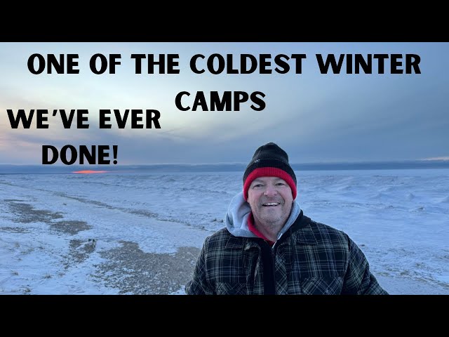 Cold, Winter Hot Tent Camp In Grand Bend Ont. Great food, hot stove, and amazing winter Lake views