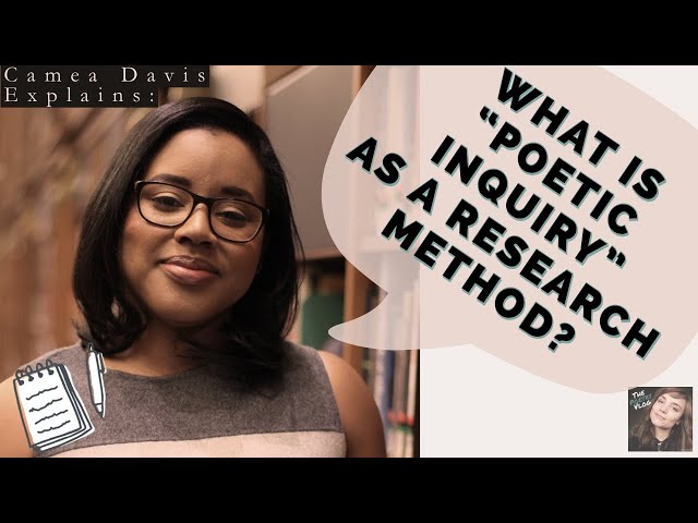 What is Poetic Inquiry Research Methodology? EXPLAINED by Dr. Camea Davis! #poetry #researchmethods