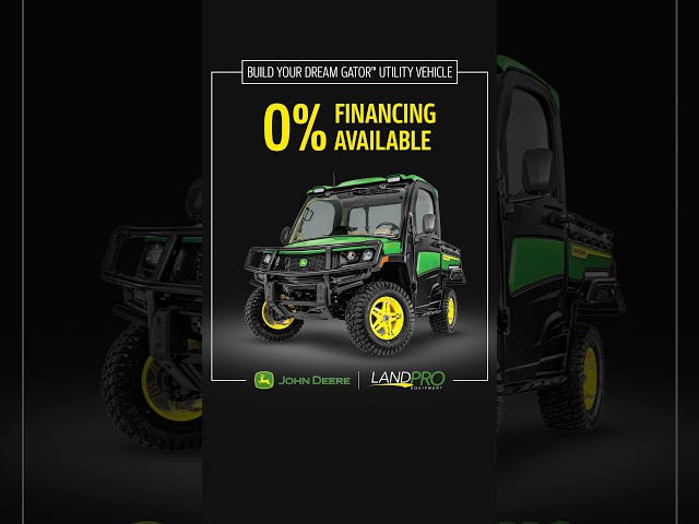 John Deere "Evergreen" 0% Financing Gator Utility Vehicle Sale