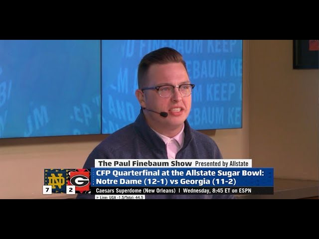 The Film Guy Joins The Paul Finebaum Show to Preview Notre Dame vs Georgia