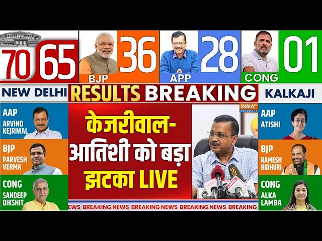 Kejriwal Reaction On Delhi Election Results Live: चुनावी नतीजों में केजरीवाल- आतिशी को बड़ा झटका LIVE