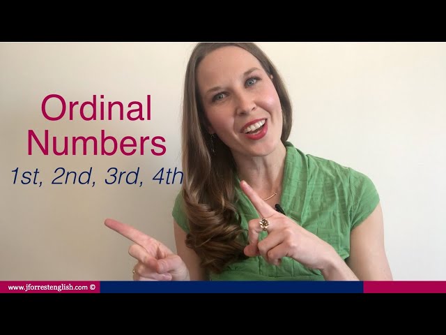 How to Pronounce Ordinal Numbers - Pronounce Ordinal Numbers 1st, 2nd, 3rd, 4th (1st - 100th)