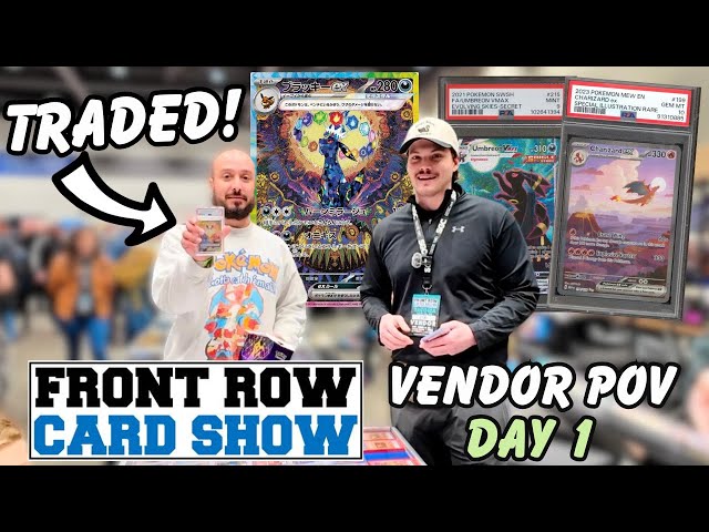 The POKEMON Market is CRAZY! Front Row Card Show Seattle VENDOR POV Day 1!