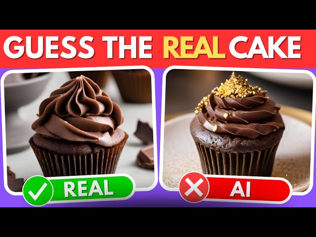 Guess the Real Dessert ? 🍩 AI vs Real Quiz