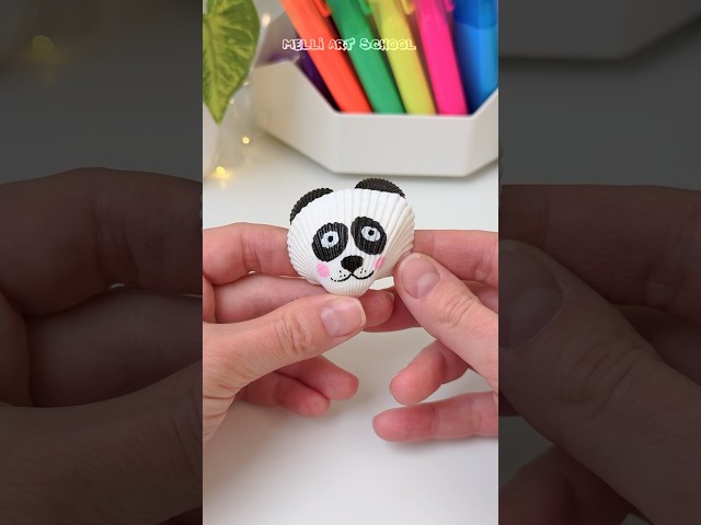 Turn the Ordinary Shells into Panda #shorts #creative