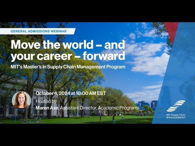 SCM Admissions Webinar — 2024