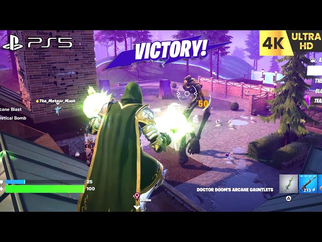 Fortnite Horde Rush VICTORY by Dr DOOM PS5 4K GAMEPLAY