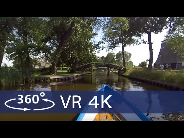 Netherlands - Boat trip through Giethoorn in 360 VR