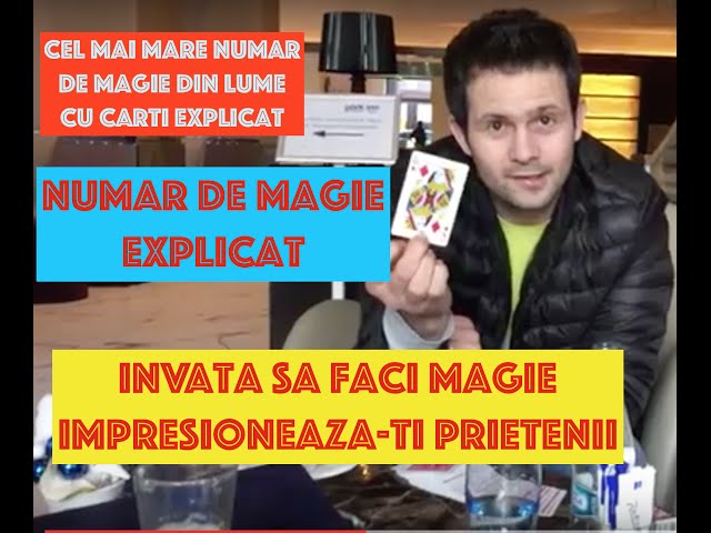 Cel mai mare numar de magie din lume cu carti EXPLICAT