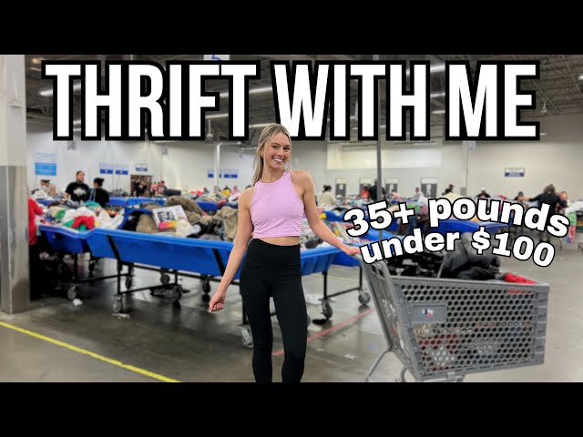 Thrift With Me at the Goodwill Outlet | $100 Bins Haul + What Can I Turn It Into?