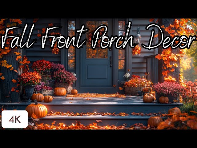 Create the Ultimate Fall Porch Masterpiece - Fall Porch Ideas For Autumn 2024 - 4K