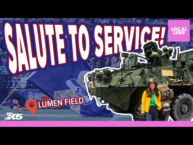 US Army featured at Seahawks ‘Salute to Service’ game! | Local Lens Seattle