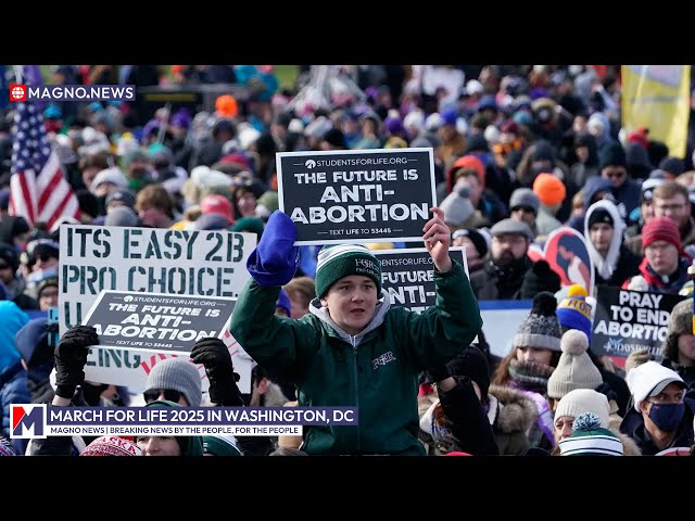 Vice President JD Vance, Speaker Johnson, Gov. DeSantis join March For Life Rally in Washington, DC