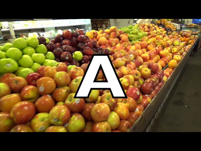 ABC FRUIT & VEGETABLE SONGS - ALPHABET SONG - PHONICS