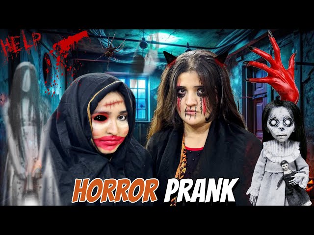 Scary Horror Prank On My Family 🤭| Papa B Dar Gay 😝￼